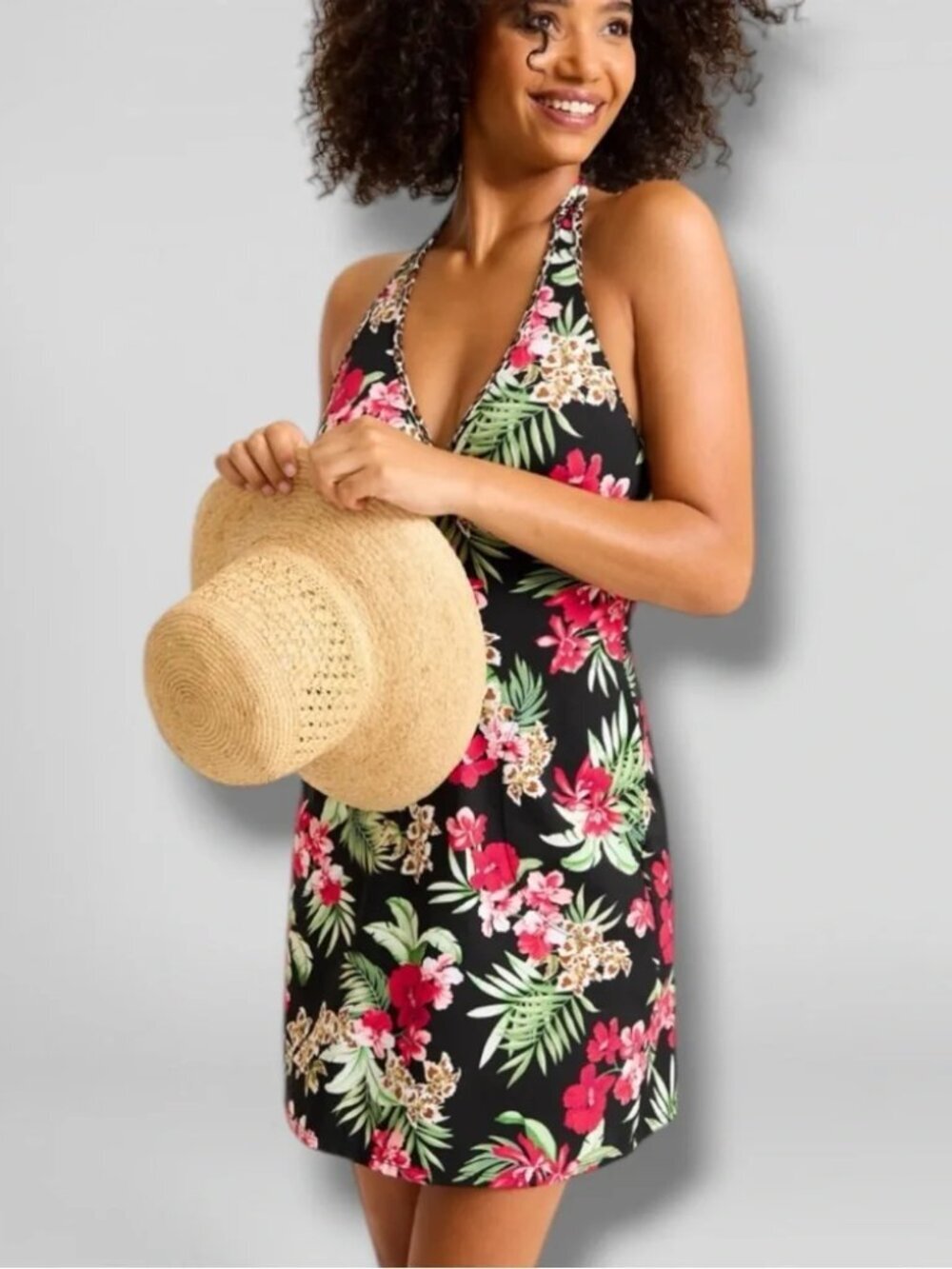 NWT Tommy Bahama Women's Lily Cat Halter Spa Coverup Dress XS